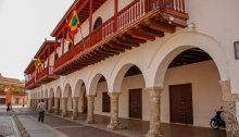 imagen del edificio de la alcaldía de Cartagena de Indias